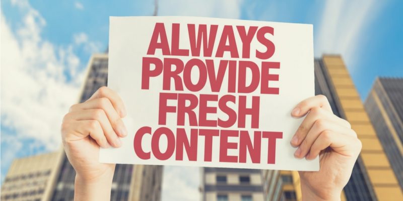Ideas for Creating Fresh Content for Your Website
